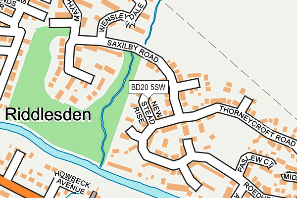 BD20 5SW map - OS OpenMap – Local (Ordnance Survey)