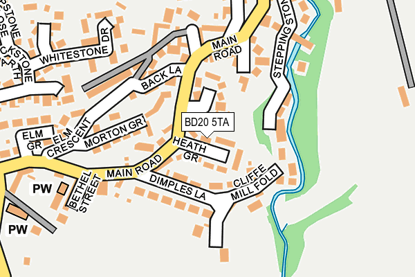 BD20 5TA map - OS OpenMap – Local (Ordnance Survey)