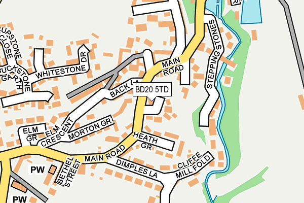 BD20 5TD map - OS OpenMap – Local (Ordnance Survey)