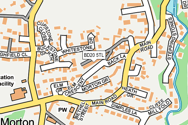 BD20 5TL map - OS OpenMap – Local (Ordnance Survey)