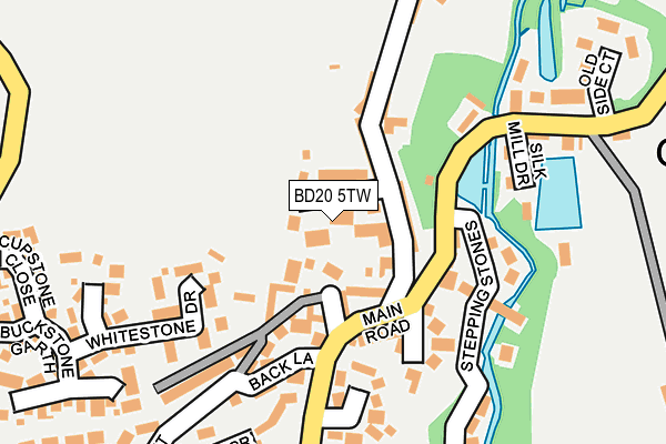 BD20 5TW map - OS OpenMap – Local (Ordnance Survey)