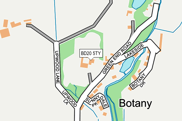 BD20 5TY map - OS OpenMap – Local (Ordnance Survey)