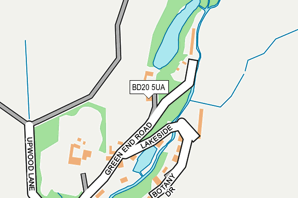 BD20 5UA map - OS OpenMap – Local (Ordnance Survey)