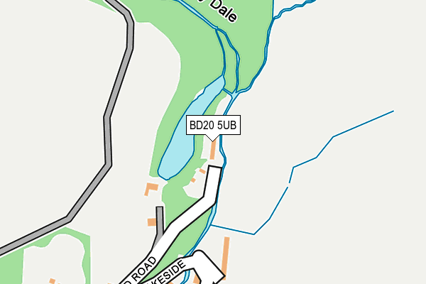 BD20 5UB map - OS OpenMap – Local (Ordnance Survey)