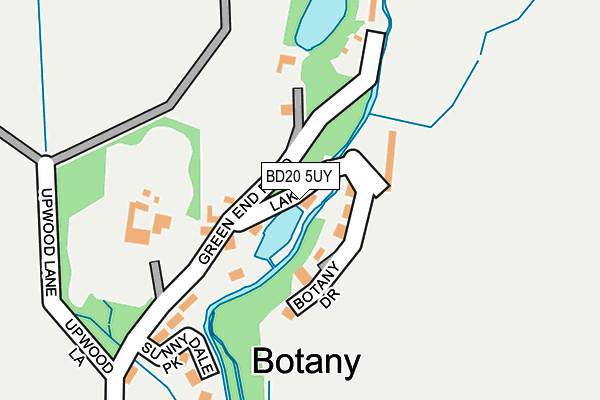 BD20 5UY map - OS OpenMap – Local (Ordnance Survey)