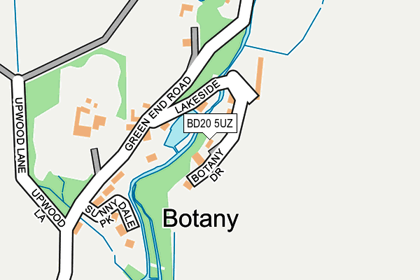 BD20 5UZ map - OS OpenMap – Local (Ordnance Survey)