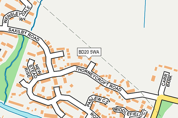 BD20 5WA map - OS OpenMap – Local (Ordnance Survey)