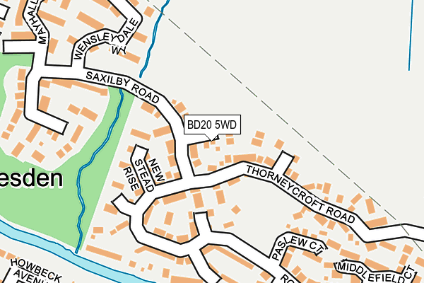 BD20 5WD map - OS OpenMap – Local (Ordnance Survey)