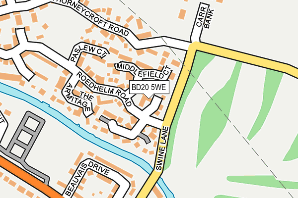 BD20 5WE map - OS OpenMap – Local (Ordnance Survey)