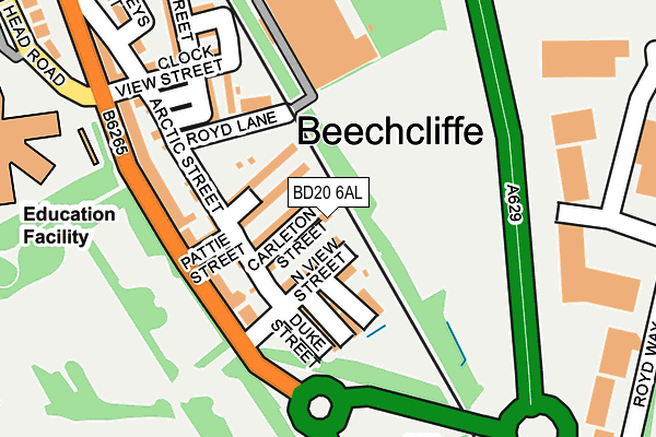 BD20 6AL map - OS OpenMap – Local (Ordnance Survey)