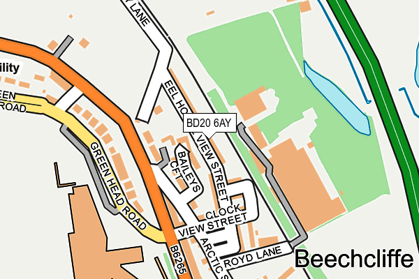 BD20 6AY map - OS OpenMap – Local (Ordnance Survey)