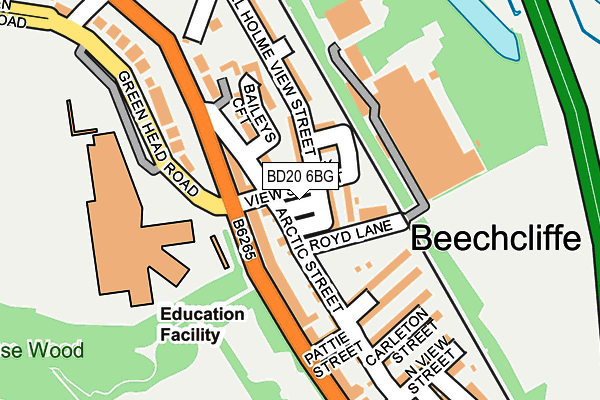 BD20 6BG map - OS OpenMap – Local (Ordnance Survey)