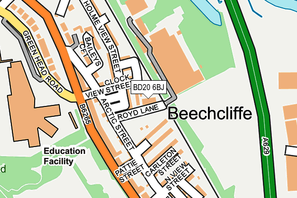 BD20 6BJ map - OS OpenMap – Local (Ordnance Survey)