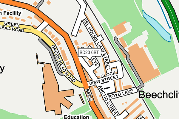BD20 6BT map - OS OpenMap – Local (Ordnance Survey)