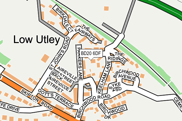 BD20 6DF map - OS OpenMap – Local (Ordnance Survey)