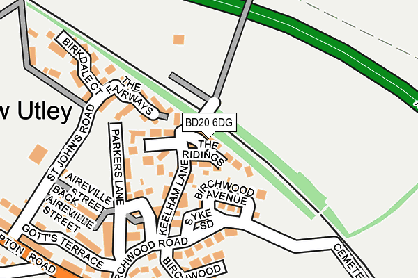 BD20 6DG map - OS OpenMap – Local (Ordnance Survey)