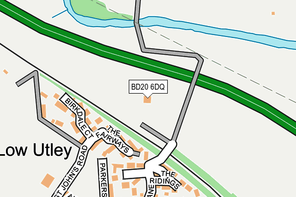 BD20 6DQ map - OS OpenMap – Local (Ordnance Survey)