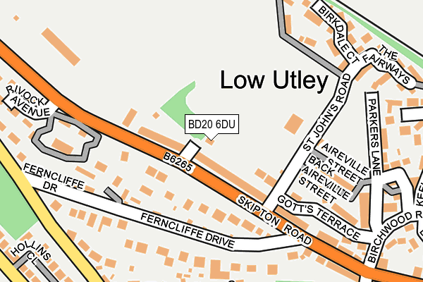 BD20 6DU map - OS OpenMap – Local (Ordnance Survey)