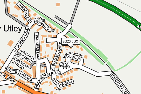 BD20 6DX map - OS OpenMap – Local (Ordnance Survey)