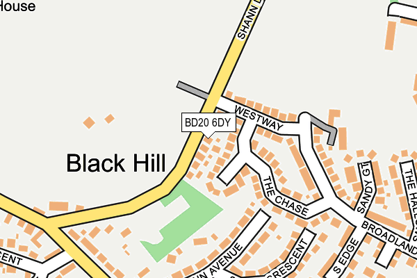 BD20 6DY map - OS OpenMap – Local (Ordnance Survey)