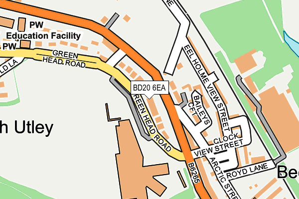 BD20 6EA map - OS OpenMap – Local (Ordnance Survey)