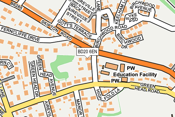 BD20 6EN map - OS OpenMap – Local (Ordnance Survey)