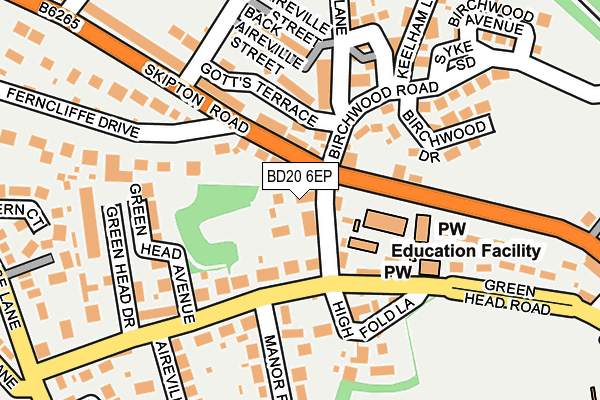 BD20 6EP map - OS OpenMap – Local (Ordnance Survey)
