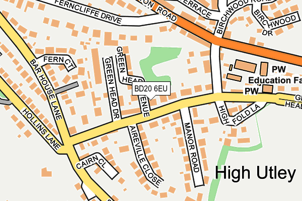 BD20 6EU map - OS OpenMap – Local (Ordnance Survey)
