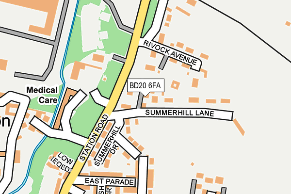 BD20 6FA map - OS OpenMap – Local (Ordnance Survey)