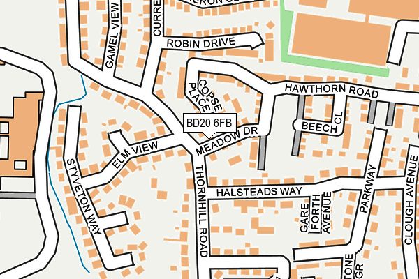 BD20 6FB map - OS OpenMap – Local (Ordnance Survey)