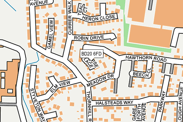 BD20 6FD map - OS OpenMap – Local (Ordnance Survey)