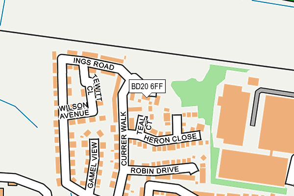 BD20 6FF map - OS OpenMap – Local (Ordnance Survey)