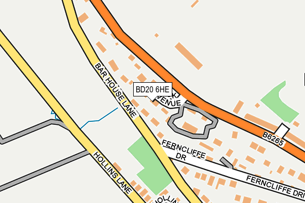 BD20 6HE map - OS OpenMap – Local (Ordnance Survey)