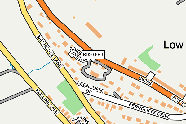 BD20 6HJ map - OS OpenMap – Local (Ordnance Survey)