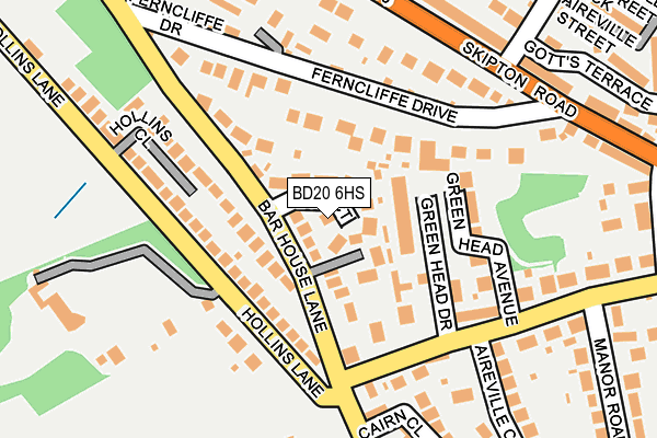 BD20 6HS map - OS OpenMap – Local (Ordnance Survey)