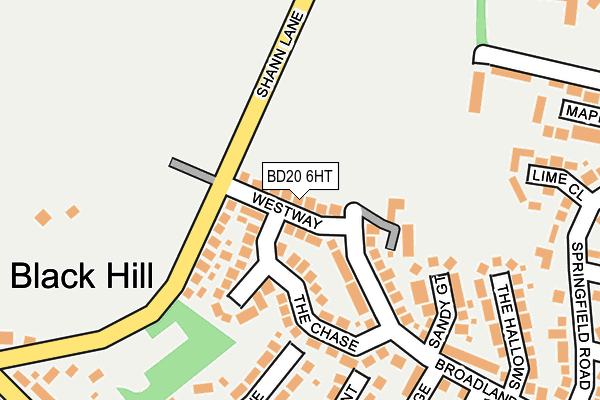 BD20 6HT map - OS OpenMap – Local (Ordnance Survey)