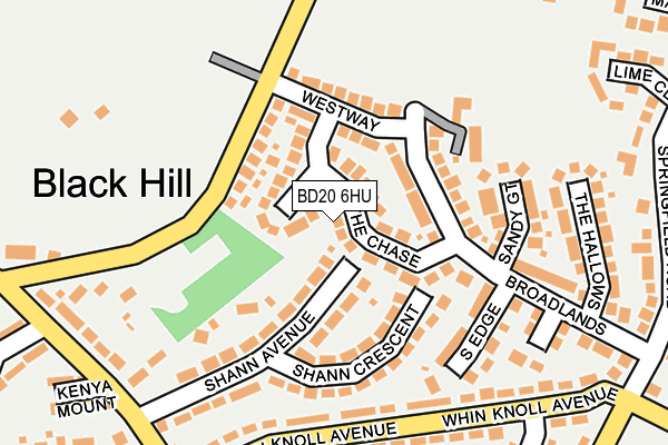 BD20 6HU map - OS OpenMap – Local (Ordnance Survey)