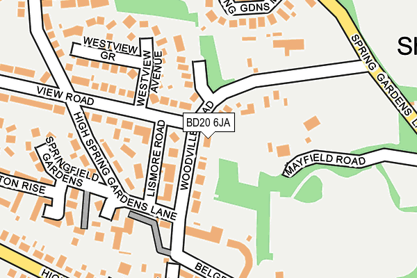 BD20 6JA map - OS OpenMap – Local (Ordnance Survey)