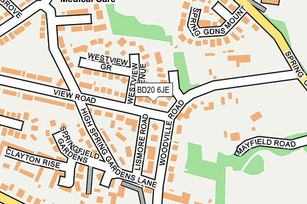 BD20 6JE map - OS OpenMap – Local (Ordnance Survey)