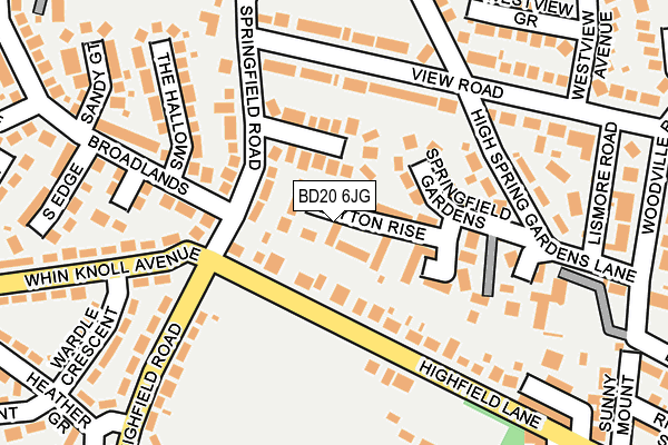 BD20 6JG map - OS OpenMap – Local (Ordnance Survey)