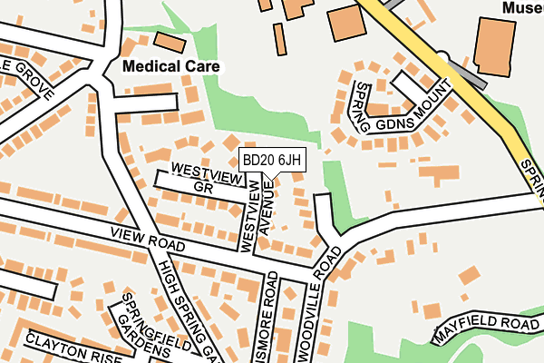 BD20 6JH map - OS OpenMap – Local (Ordnance Survey)