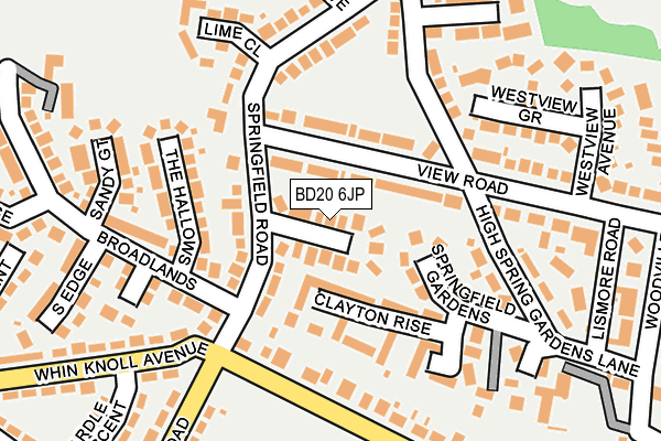 BD20 6JP map - OS OpenMap – Local (Ordnance Survey)