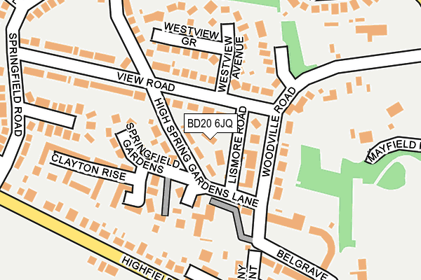 BD20 6JQ map - OS OpenMap – Local (Ordnance Survey)