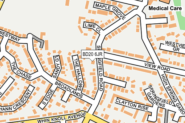 BD20 6JR map - OS OpenMap – Local (Ordnance Survey)