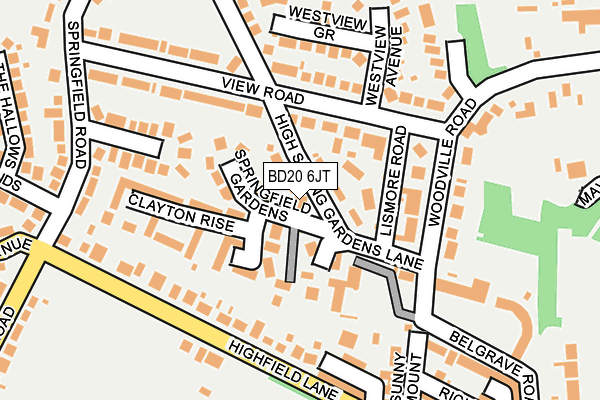 BD20 6JT map - OS OpenMap – Local (Ordnance Survey)