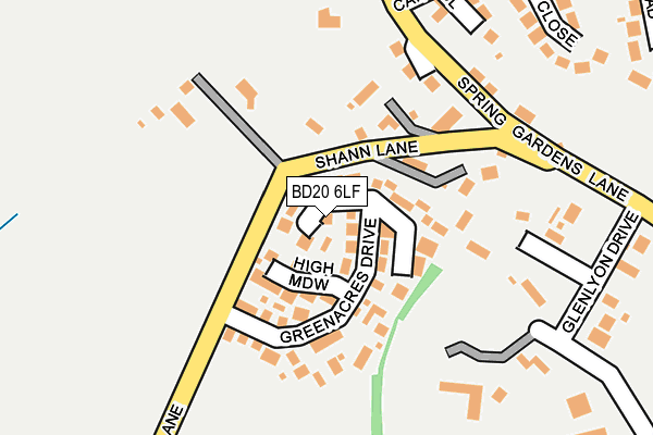 BD20 6LF map - OS OpenMap – Local (Ordnance Survey)