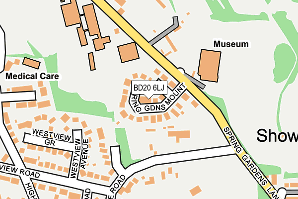 BD20 6LJ map - OS OpenMap – Local (Ordnance Survey)