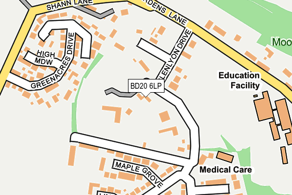 BD20 6LP map - OS OpenMap – Local (Ordnance Survey)