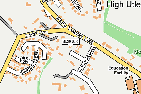 BD20 6LR map - OS OpenMap – Local (Ordnance Survey)