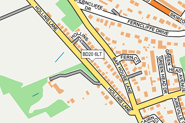 BD20 6LT map - OS OpenMap – Local (Ordnance Survey)